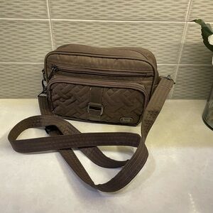 Lug Brown Crossbody Bag